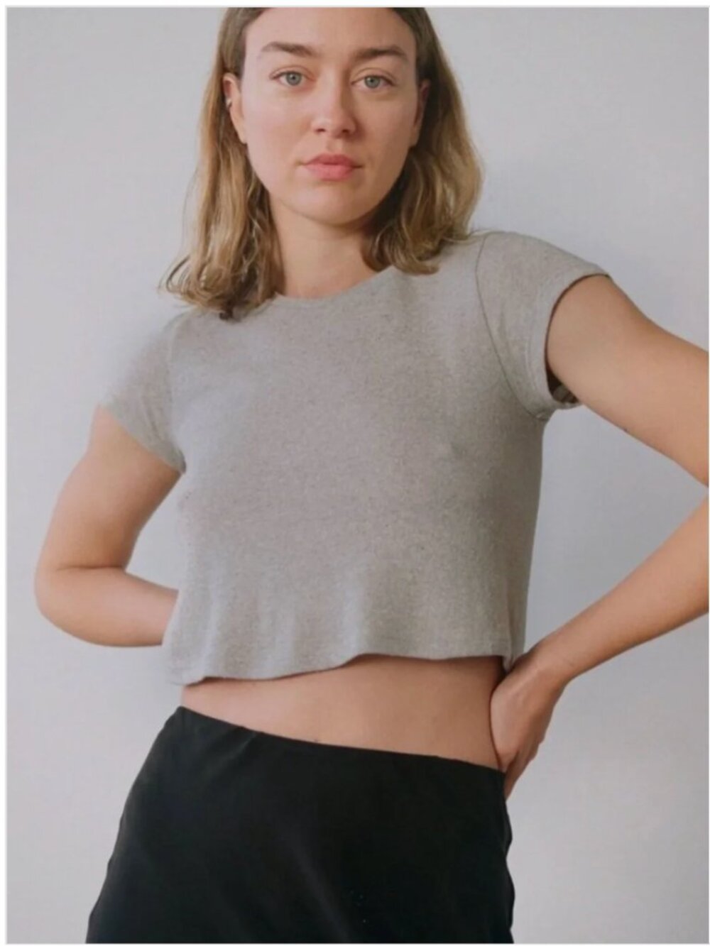 Ozma Lou Tee Heather Grey Size S